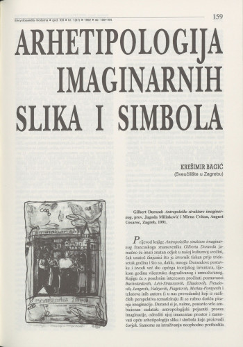 Arhetipologija imaginarnih slika i simbola / Krešimir Bagić