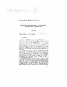 Involutory automorphisms of 2-(22,8,4) designs : the case with 13 fixed blocks / J. Šiftar