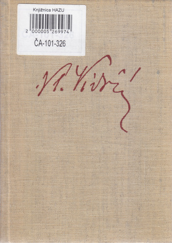 Sabrane pjesme / Vladimir Vidrić ; ur. Dragutin Tadijanović