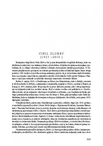 Ciril Zlobec (1925.-2018.) : [nekrolog] / Tonko Maroević