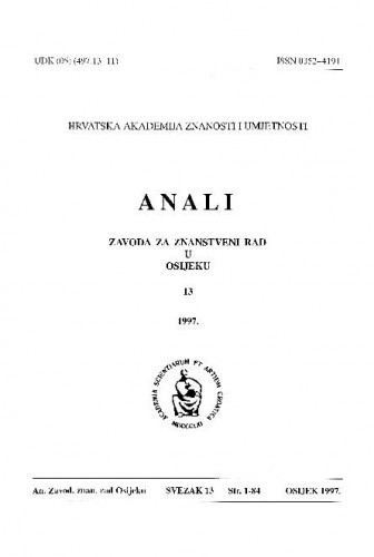 Sv. 13 (1997) / urednici Dragan Dekaris, Julijo Martinčić