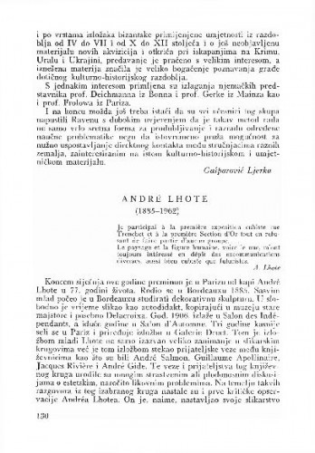 Andre Lhote (1885 - 1962) / Lj. B.