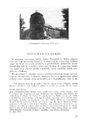 Novigrad na Dobri / Sena Gvozdanović