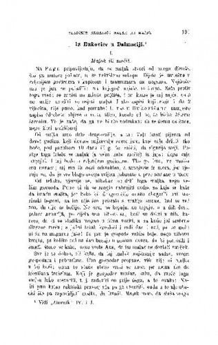 Iz Bukovice u Dalmaciji : mańi prinosi / V. Ardalić