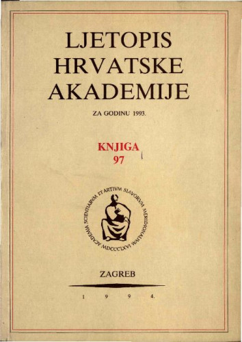 1993. Knj. 97 / urednik Milan Moguš