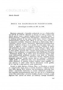 Držić na zagrebačkim pozornicama : kronologija izvedaba od 1895. do 1959. / S. Batušić