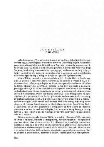 Josip Tišljar (1941.-2009.) : [nekrolog] / Vladimir Majer