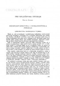 Tri književne studije / E. Šinko