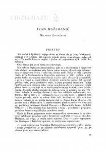 Ivan Mažuranić / M. Živančević