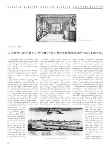 Callotovi kopisti i imitatori u Valvazorovoj zbirci Grafičkog kabineta / Stella Ubel