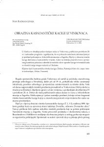 Obrazina kasnoantičke kacige iz Vinkovaca / Ivan Radman-Livaja