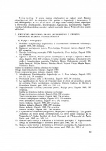 Bibliografija radova akademika V. Bayera