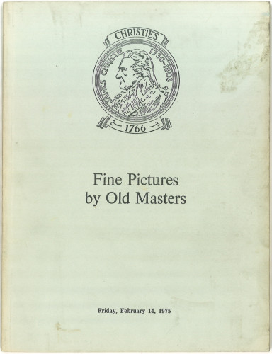 Fine pictures by old masters : the properties of the late Lord Bossom ... and from various sources : auction ... on Friday, February 14, 1975 / Christie, Manson & Woods Ltd.