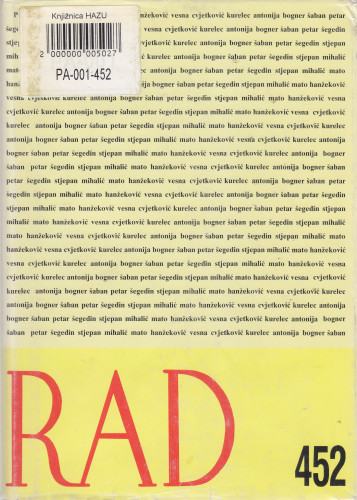 Knj. 24(1991)=knj. 452 / urednik Ivo Frangeš
