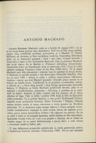 Antonio Machado / N. Milićević