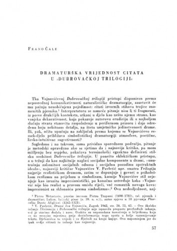 Dramaturška vrijednost citata u 