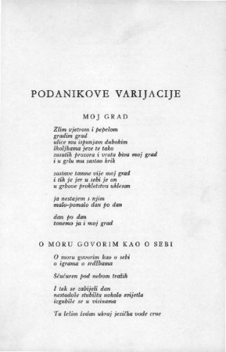 Podanikove varijacije / D. Ivanišević