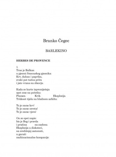 Barlekino / Branko Čegec