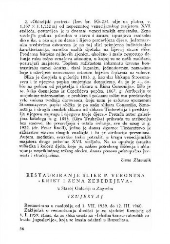 Restauriranje slike P. Veronesa 