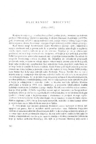 Duje Rendić-Miočević : (1916.-1993.) / Mate Suić