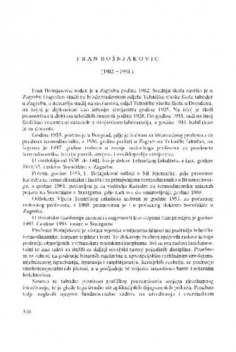 Fran Bošnjaković : (1902.-1993.) / Antun Galović