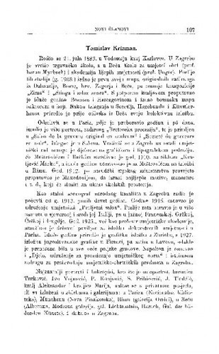 Tomislav Krizman / M. Kl. Crnčić