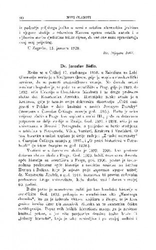 Dr. Jaroslav Bidlo / V. Klaić