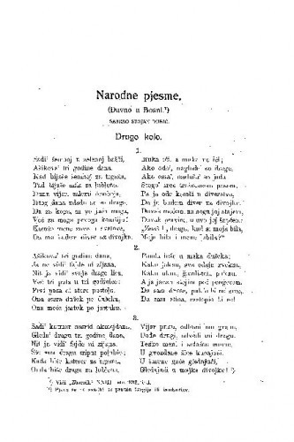 Narodne pjesme : (Duvno u Bosni) / S. Rubić