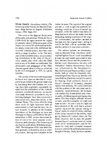 Gučetić, Nikola: Upravljanje obitelji,  Zagreb : Biblioteka Scopus, 1998. / Zdenka Janeković-Römer