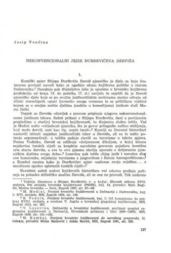 Nekonvencionalni jezik Đurđevićeva 