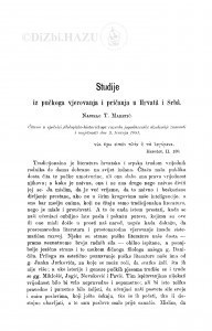 Studije iz pučkoga vjerovanja i pričanja u Hrvatâ i Srbâ / T. Maretić