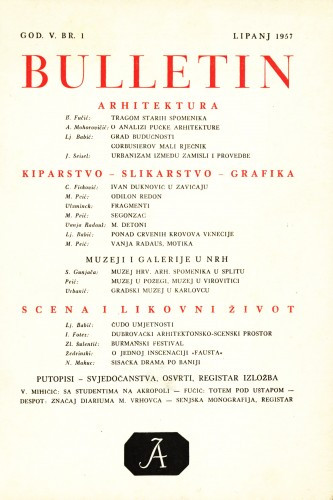 God. 5(1957), Br. 1 / [odgovorni urednik Ljubo Babić]