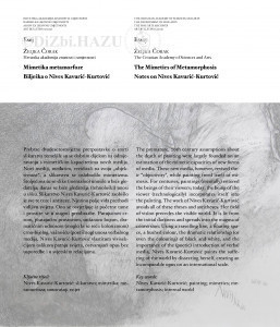 Mimetika metamorfoze : bilješka o Nives Kavurić-Kurtović = The mimetic of metamorphosis : notes on Nives Kavurić-Kurtović / Željka Čorak