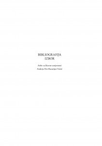 Bibliografija : izbor / Andreja Der Hazarijan Vukić