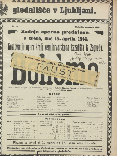 Faust : Velika opera u pet činova