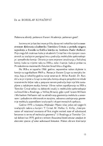 [Komemorativni esej] / Borislav Kovačević