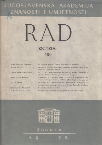 Knj. 4(1952)=knj. 289 / urednik Vale Vouk