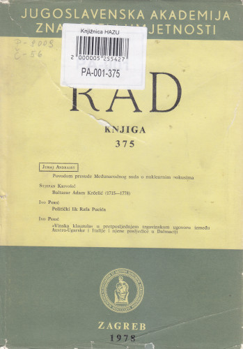 Knj. 18(1978)=knj. 375 / urednik Grga Novak