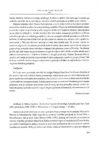 Anthony R. Birley: Hadrian, the restless emperor. London ; New York : Routledge, 1997. / Marin Zaninović