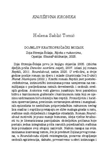 Književna kronika / Helena Sablić Tomić