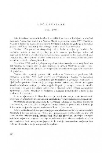 Edo Ravnikar : (1907.-1993.) / Andre Mohorovičić