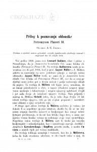 Prilog k poznavanju obloustke Petromyzon Planeri Bl. / A. Jurinac