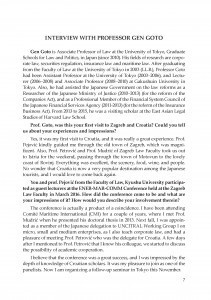 Interview with professor Gen Goto