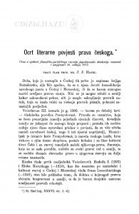 Ocrt literarne povjesti prava českoga / J. Hanel