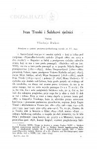 Ivan Trnski i Šulekovi rječnici / Vladoje Dukat