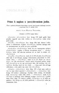 Prinosi k naglasu u (novo)slovenskom jeziku : [svršetak] / M. Valjavec