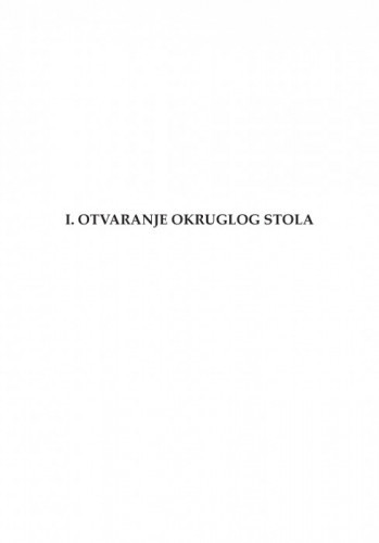 Otvaranje okruglog stola / Arsen Bačić