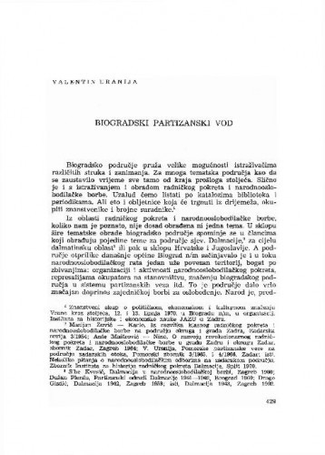 Biogradski partizanski vod / Valentin Uranija