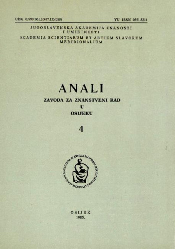 Knj. 4(1985) / urednici Dušan Čalić, Đuro Berber