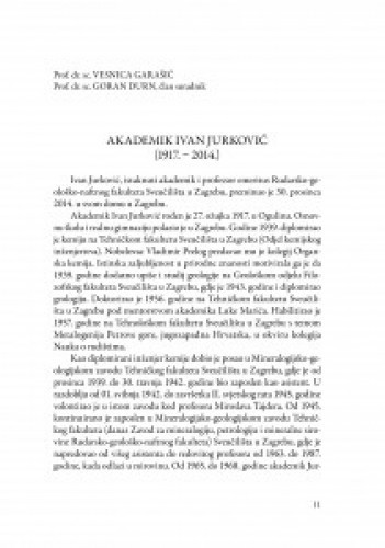 Akademik Ivan Jurković : (1917.-2014.) / Vesnica Garašić, Goran Durn